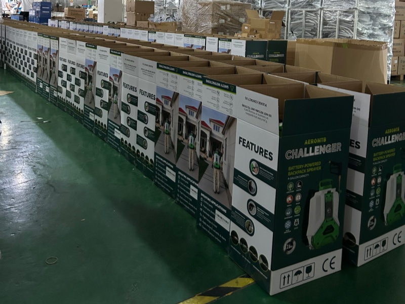 Spruzzatori elettrici a zaino spediti negli Stati Uniti per l'espansione del mercato